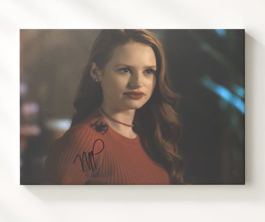 Riverdale - Madelaine Petsch (Cheryl Blossom) Red Sweater Spider Brooch - Canvas television wall art