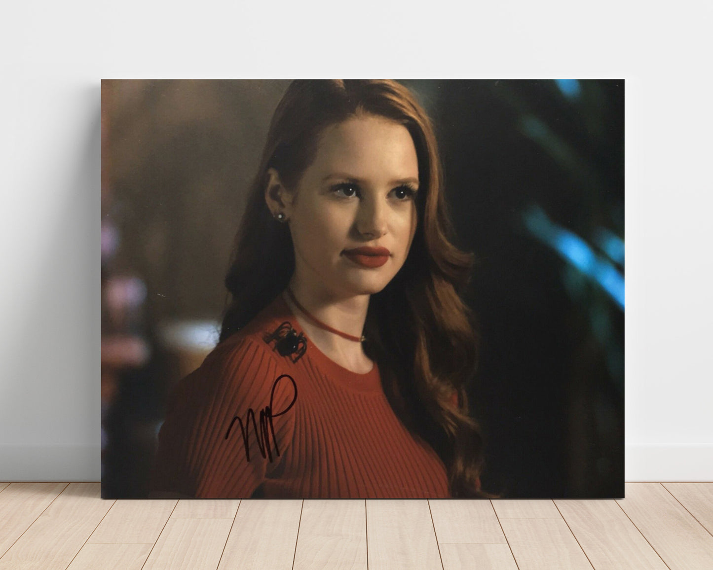 Riverdale - Madelaine Petsch (Cheryl Blossom) Red Sweater Spider Brooch - Vintage Television Wall Art - 16x20 Unframed Print wall art print - television decor