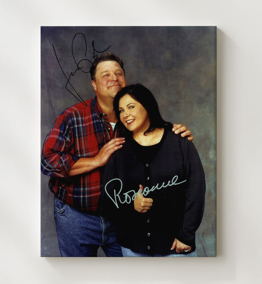 Roseanne - John Goodman and Roseanne Barr - Conner Family Couple - Canvas television wall art
