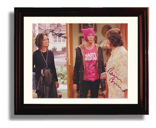 Roseanne - Roseanne Barr (Roseanne Conner) Pink Hat Scene - Vintage Television Wall Art - 8x10 Beveled Frame wall art print - television decor