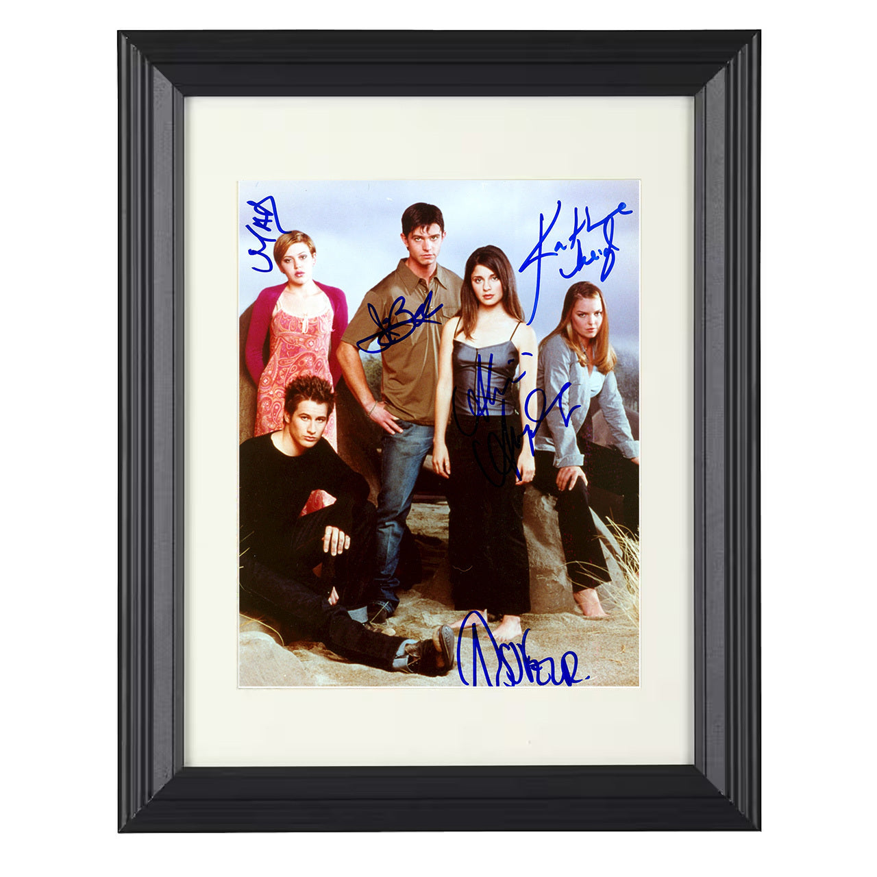 Roswell – Cast – Alien Desert Cast Image – 8x10 black beveled framed television wall art
