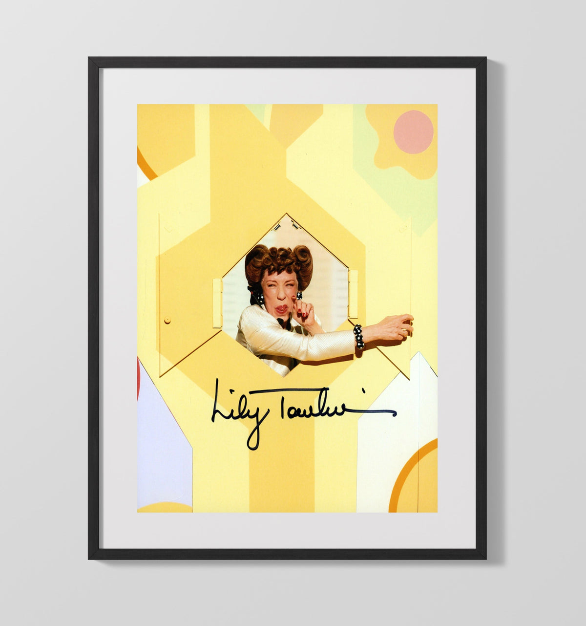 Rowan and Martins Laugh In - Lily Tomlin - Comedy Character Window Pose - Gallery Frame television wall art