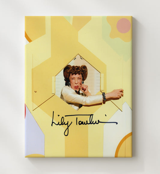 Rowan and Martins Laugh In - Lily Tomlin - Comedy Character Window Pose - Canvas television wall art