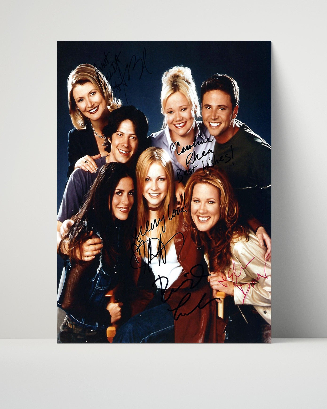 Sabrina the Teenage Witch - Cast - Magical Sitcom Ensemble Cast - Horizontal - Vintage Television Wall Art - 16x20 Unframed Print wall art print - television decor