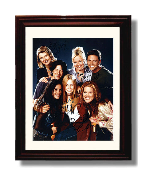 Sabrina the Teenage Witch - Cast - Magical Sitcom Ensemble Cast - Horizontal - Vintage Television Wall Art - 8x10 Beveled Frame wall art print - television decor