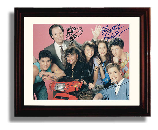 Saved by the Bell - Mark-Paul Gosselaar (Zack Morris) Bayside Cast - Vintage Television Wall Art - 8x10 Beveled Frame wall art print - television decor