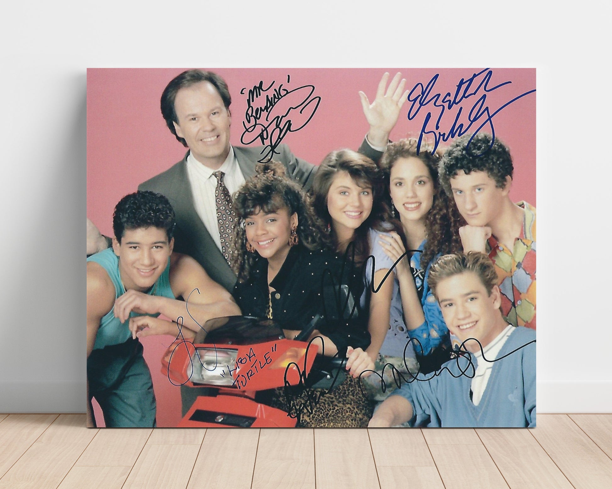 Saved by the Bell - Mark-Paul Gosselaar (Zack Morris) Bayside Cast - Vintage Television Wall Art - 16x20 Unframed Print wall art print - television decor