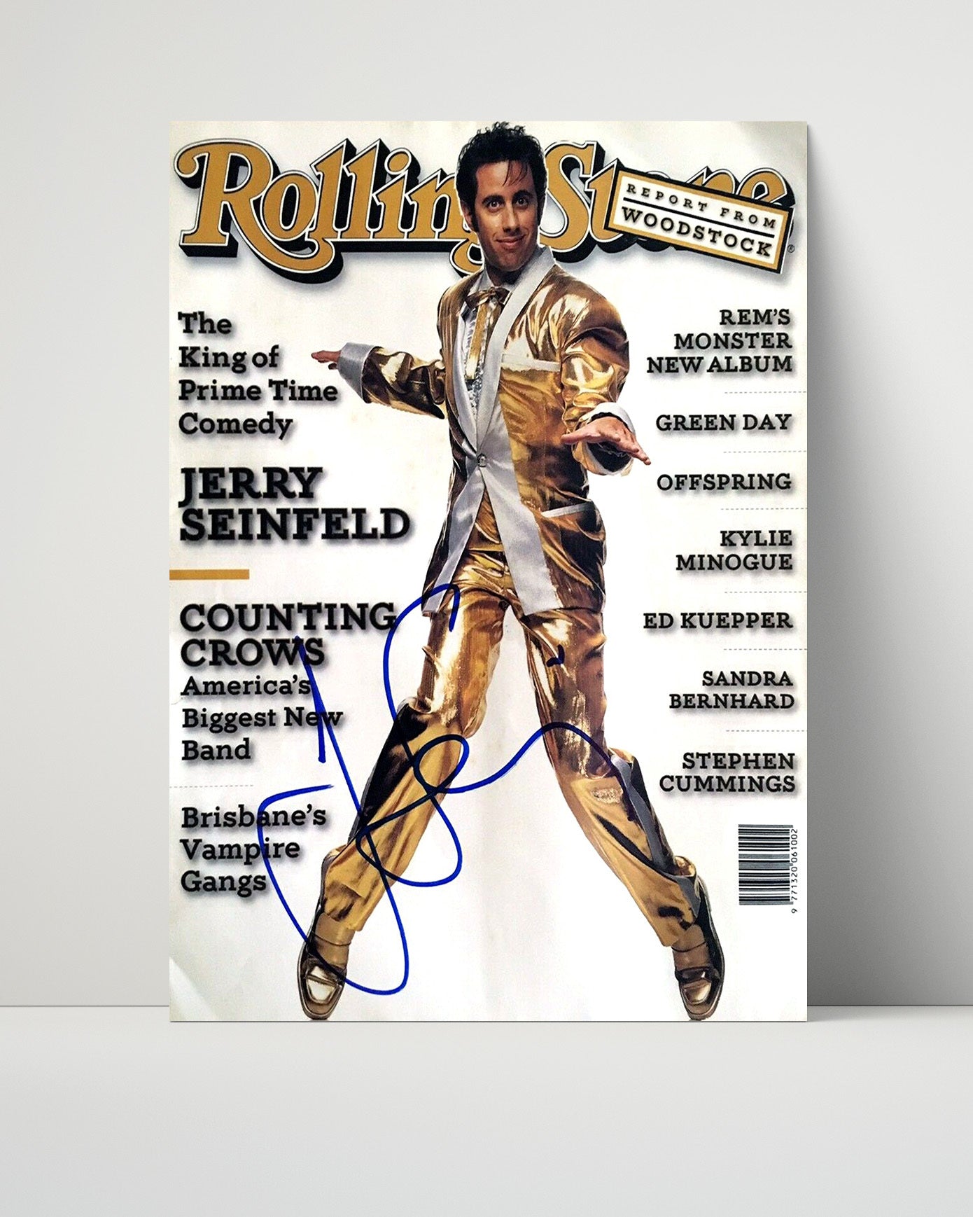 Seinfeld - Jerry Seinfeld - Rolling Stone Gold Suit Cover - Vintage Television Wall Art - 16x20 Unframed Print wall art print - television decor