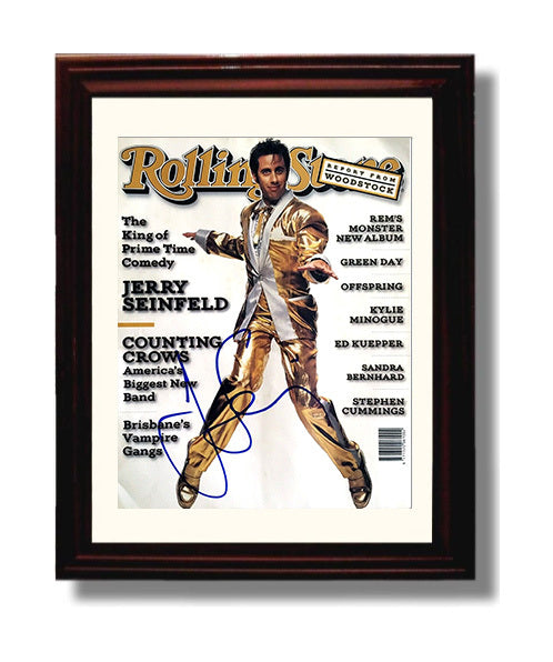 Seinfeld - Jerry Seinfeld - Rolling Stone Gold Suit Cover - Vintage Television Wall Art - 8x10 Beveled Frame wall art print - television decor