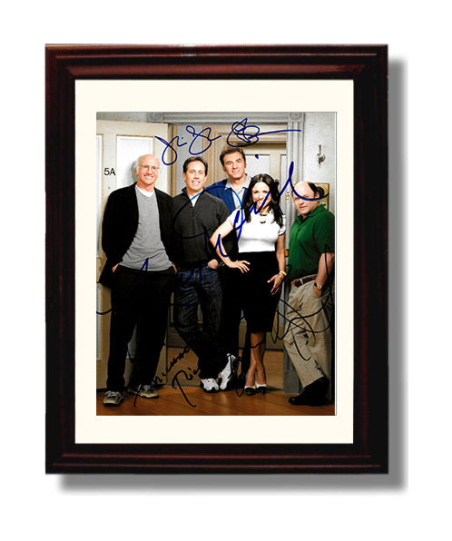 Seinfeld - Main Cast - Apartment Hallway Ensemble - Vintage Television Wall Art - 8x10 Beveled Frame wall art print - television decor