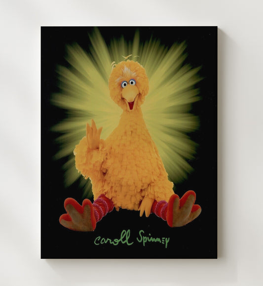 Sesame Street - Caroll Spinney Big Bird Beloved Childrens TV Giant - Canvas television wall art