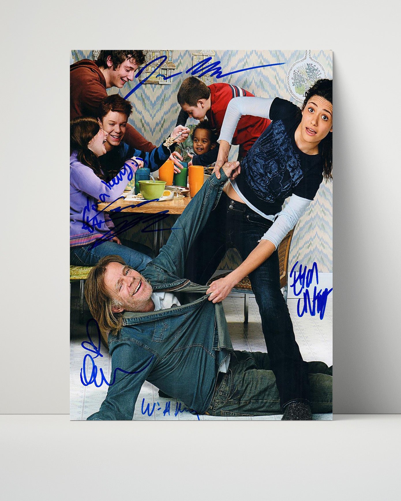 Shameless - Gallagher Family Cast - Chaotic Kitchen Comedy Scene - Vintage Television Wall Art - 16x20 Unframed Print wall art print - television decor
