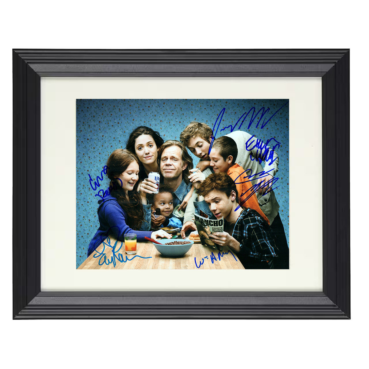 Shameless – Frank Dysfunctional Family Chaos – 8x10 black beveled framed television wall art