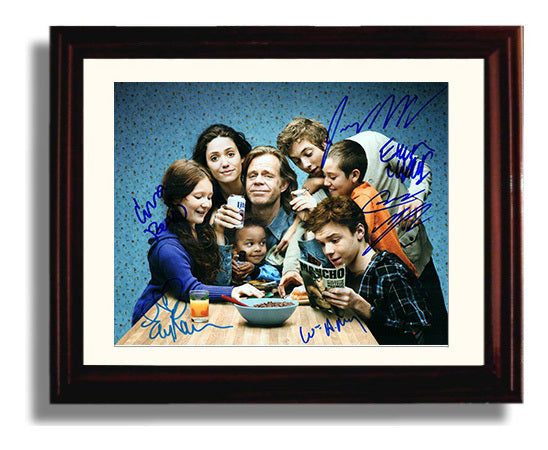 Shameless - William H. Macy (Frank) Dysfunctional Family Chaos - Vintage Television Wall Art - 8x10 Beveled Frame wall art print - television decor