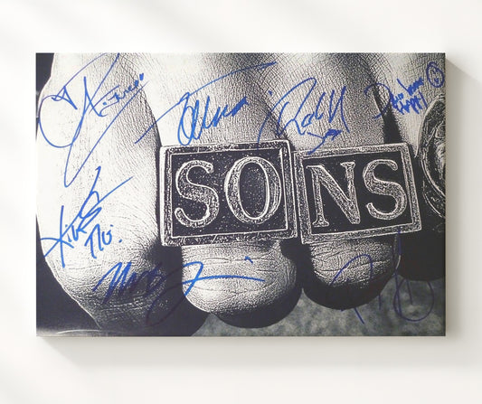 Sons of Anarchy - Hunnam (Jax) Brotherhood and Betrayal - Canvas television wall art