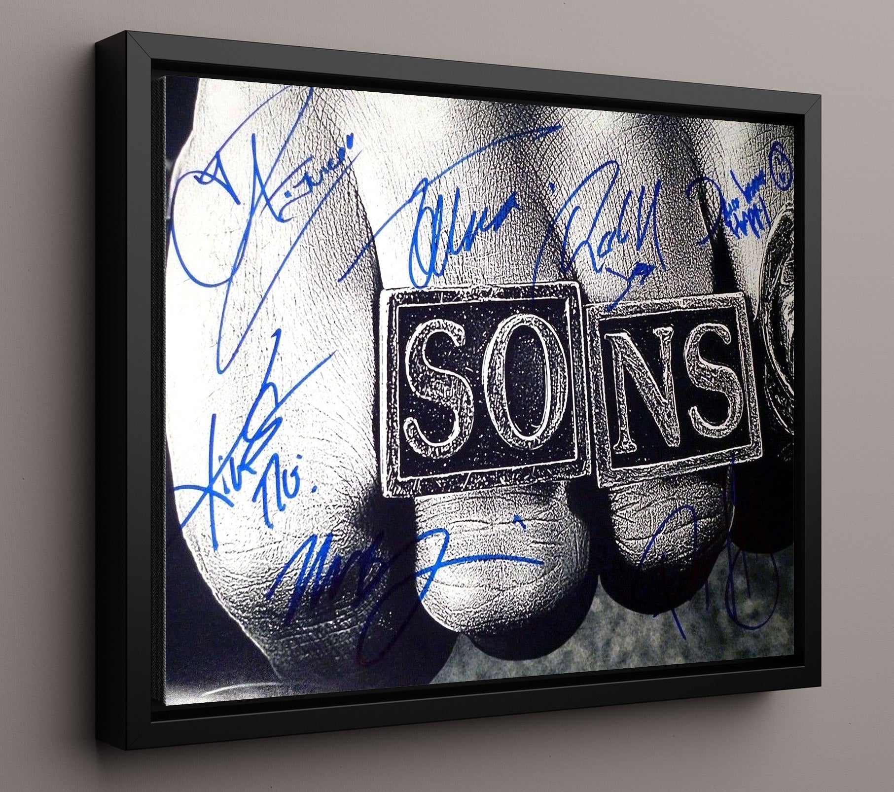 Sons of Anarchy - Hunnam (Jax) Brotherhood and Betrayal - Vintage Television Wall Art - 16x20 Framed Canvas wall art print - television decor