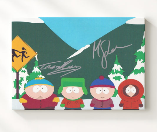 South Park - Trey Parker (Stan Marsh) Ensemble Cast Character Lineup - Canvas television wall art