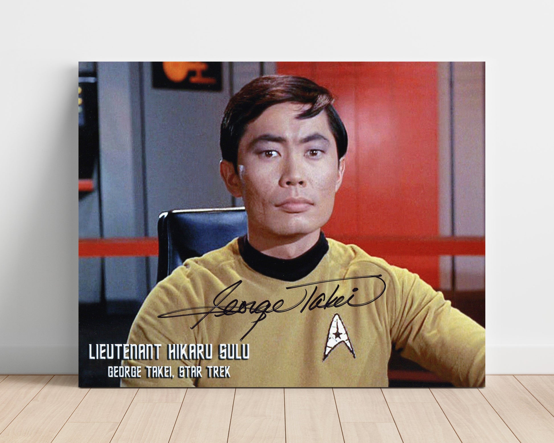 Star Trek - George Takei (Hikaru Sulu) Bridge Uniform Close Frame - Vintage Television Wall Art - 16x20 Unframed Print wall art print - television decor