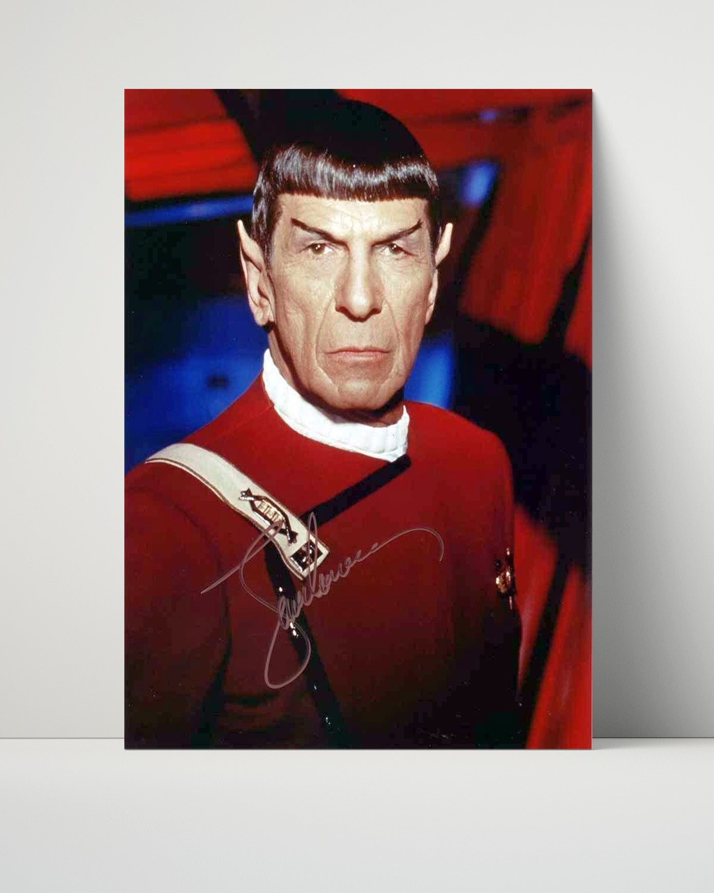 Star Trek - Leonard Nimoy - Spock Red Uniform - Vintage Television Wall Art - 16x20 Unframed Print wall art print - television decor
