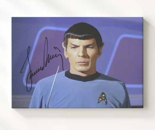 Star Trek - Leonard Nimoy (Spock) Starfleet Uniform - Canvas television wall art