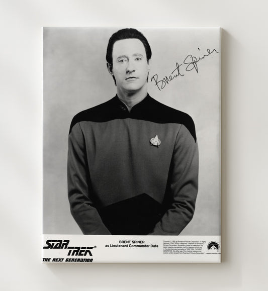 Star Trek The Next Generation - Brent Spiner Android Officer Data Starfleet - Canvas television wall art