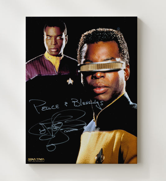 Star Trek The Next Generation - LeVar Burton - Geordi La Forge VISOR - Canvas television wall art