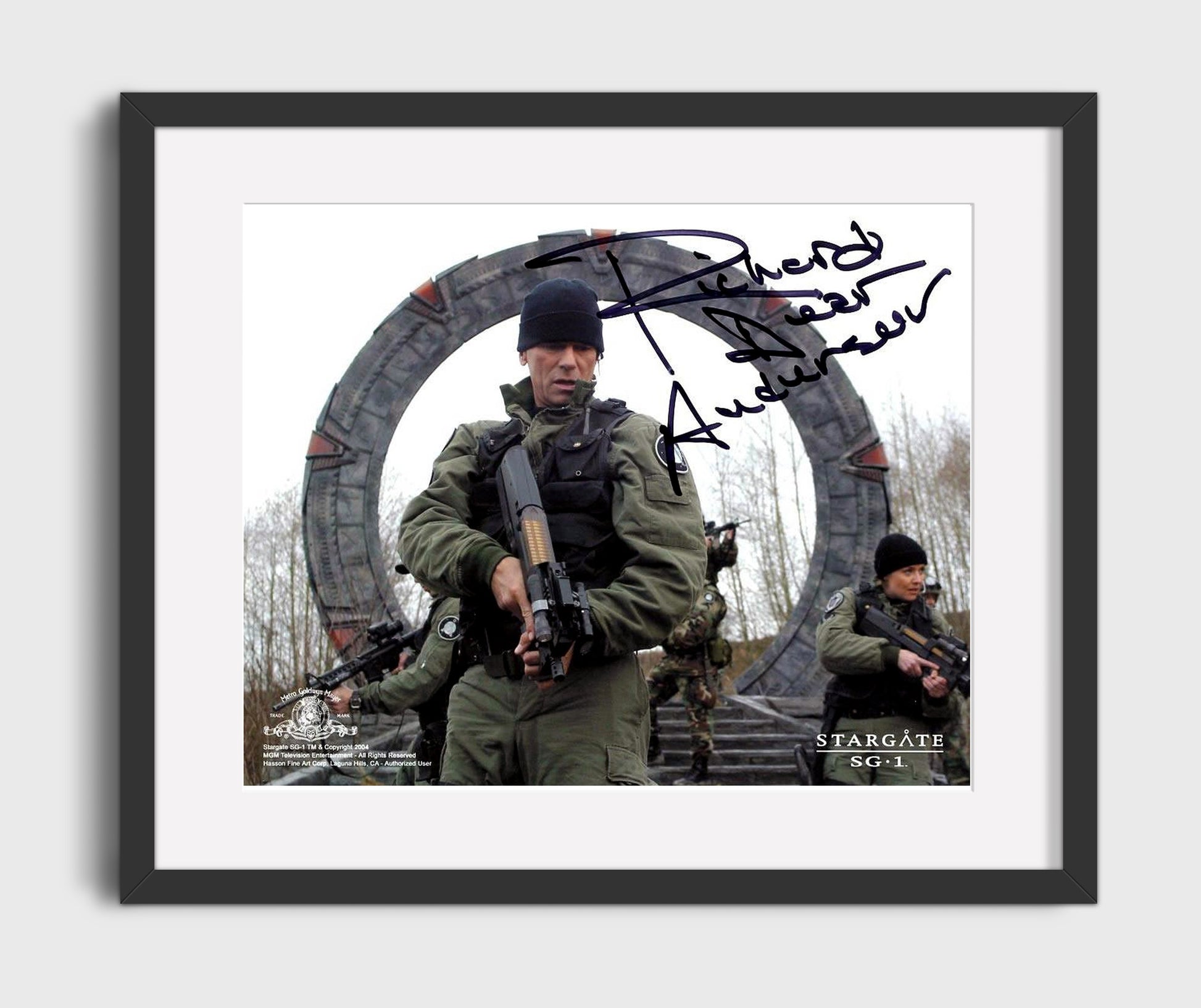 Stargate SG-1 - Richard Dean Anderson (Jack ONeill) Stargate Team - Vintage Television Wall Art - 16x20 Gallery Frame wall art print - television decor