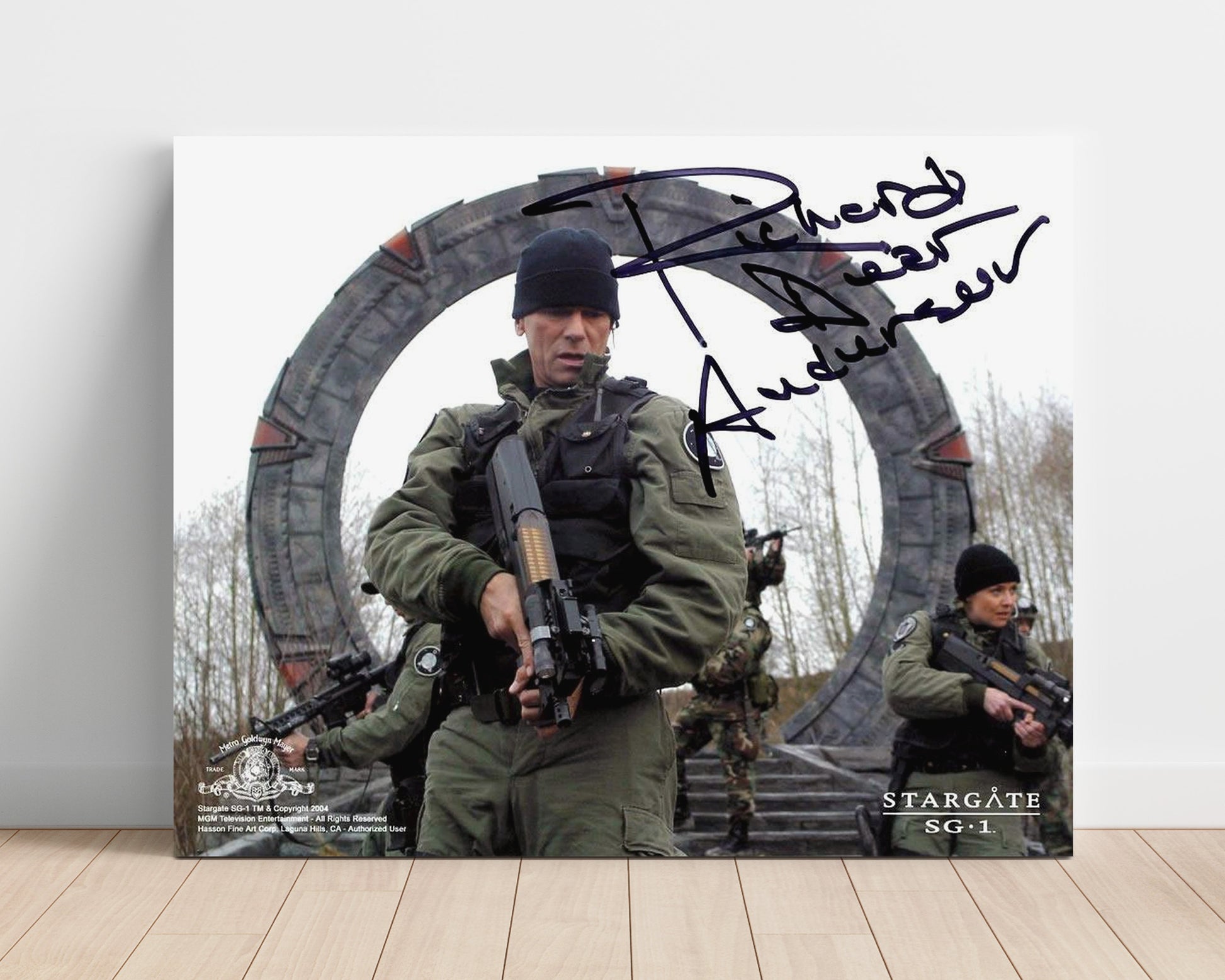 Stargate SG-1 - Richard Dean Anderson (Jack ONeill) Stargate Team - Vintage Television Wall Art - 16x20 Unframed Print wall art print - television decor