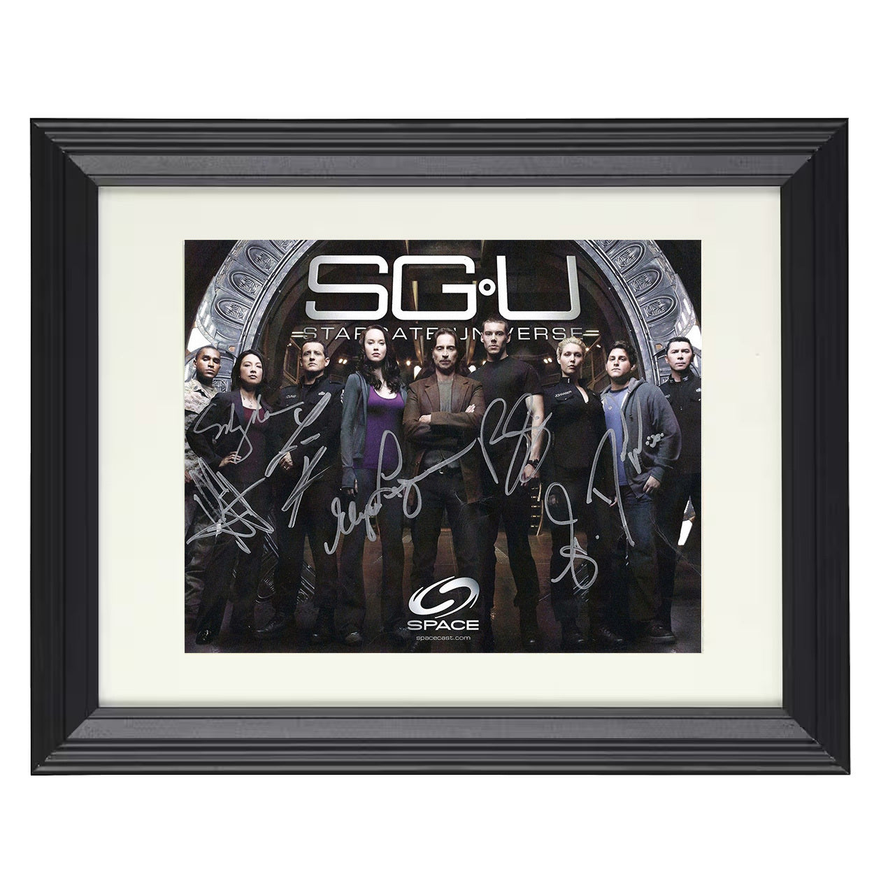Stargate Universe – Dr. Nicholas Rush Cast Gate Room – 8x10 black beveled framed television wall art
