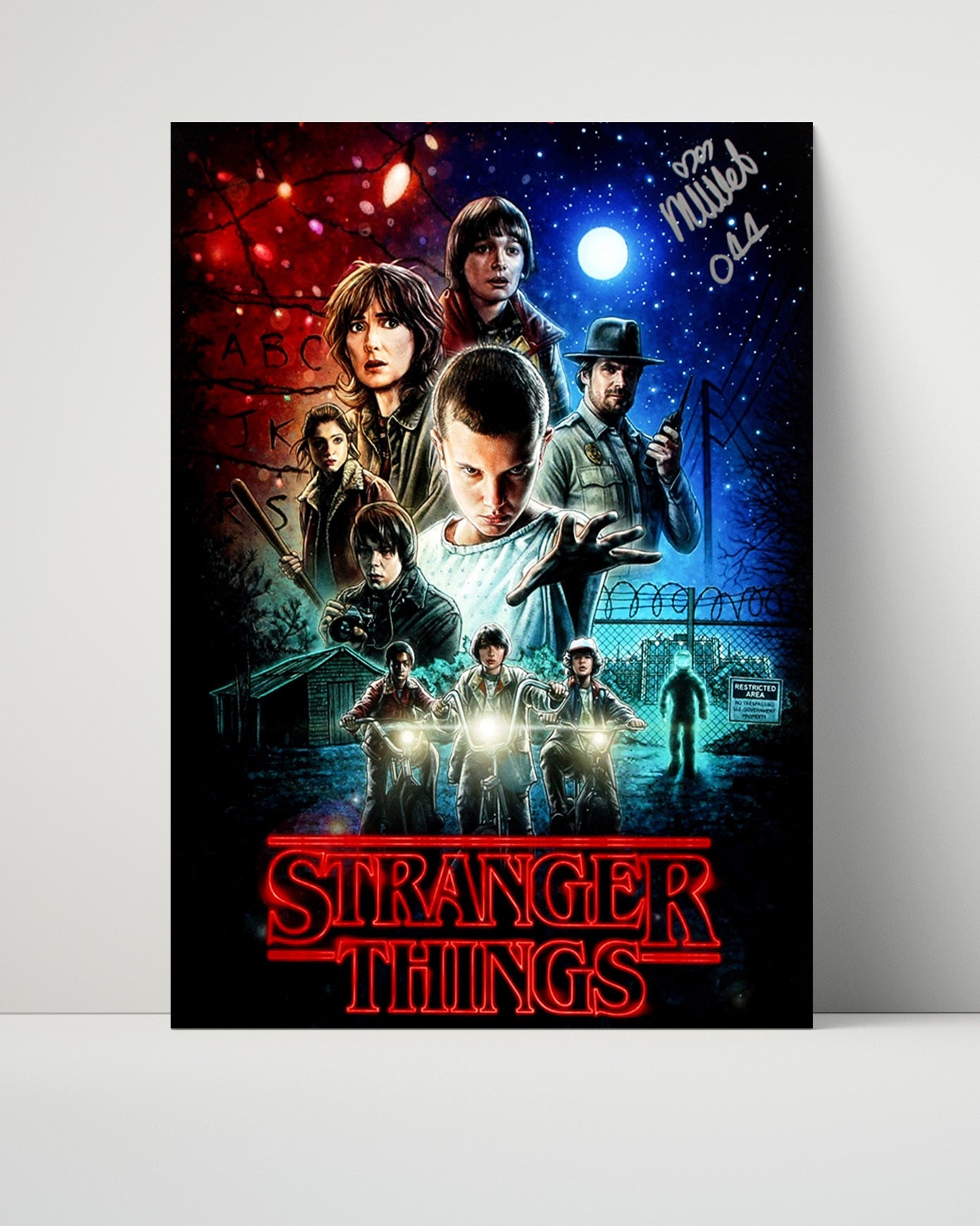 Stranger Things - Millie Bobby Brown (Eleven) Season One Character Poster - Vintage Television Wall Art - 16x20 Unframed Print wall art print - television decor
