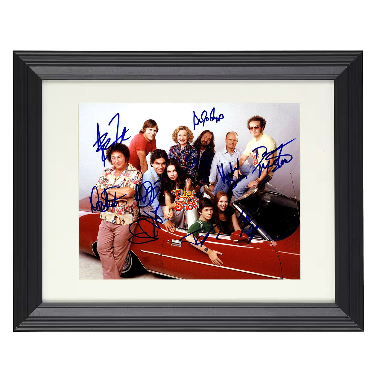 That 70s Show – Kelso Cast Convertible Promo – 8x10 black beveled framed television wall art