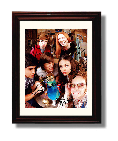 That 70s Show - Topher Grace (Eric Forman) Basement Group Around Lava Lamp Scene - Vintage Television Wall Art - 8x10 Beveled Frame wall art print - television decor