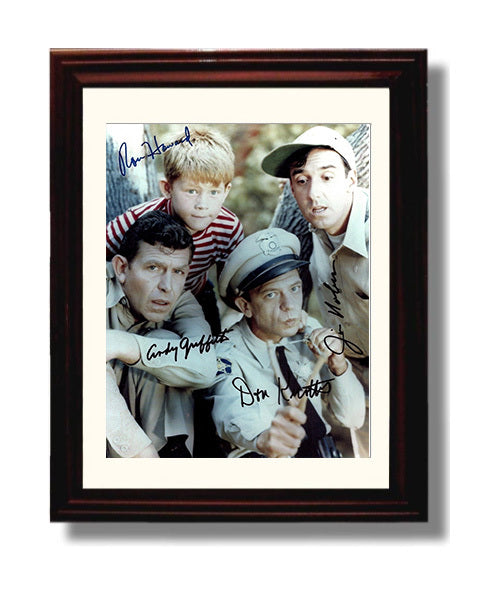 The Andy Griffith Show - Andy Griffith Don Knotts Mayberry Legends - Vintage Television Wall Art - 8x10 Beveled Frame wall art print - television decor