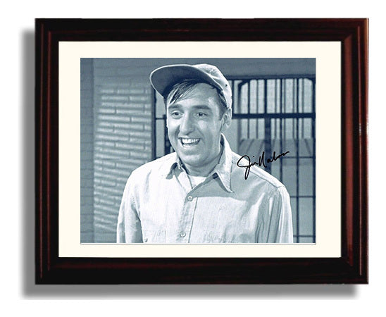 The Andy Griffith Show - Jim Nabors (Gomer Pyle) Smiling Close-Up - Vintage Television Wall Art - 8x10 Beveled Frame wall art print - television decor