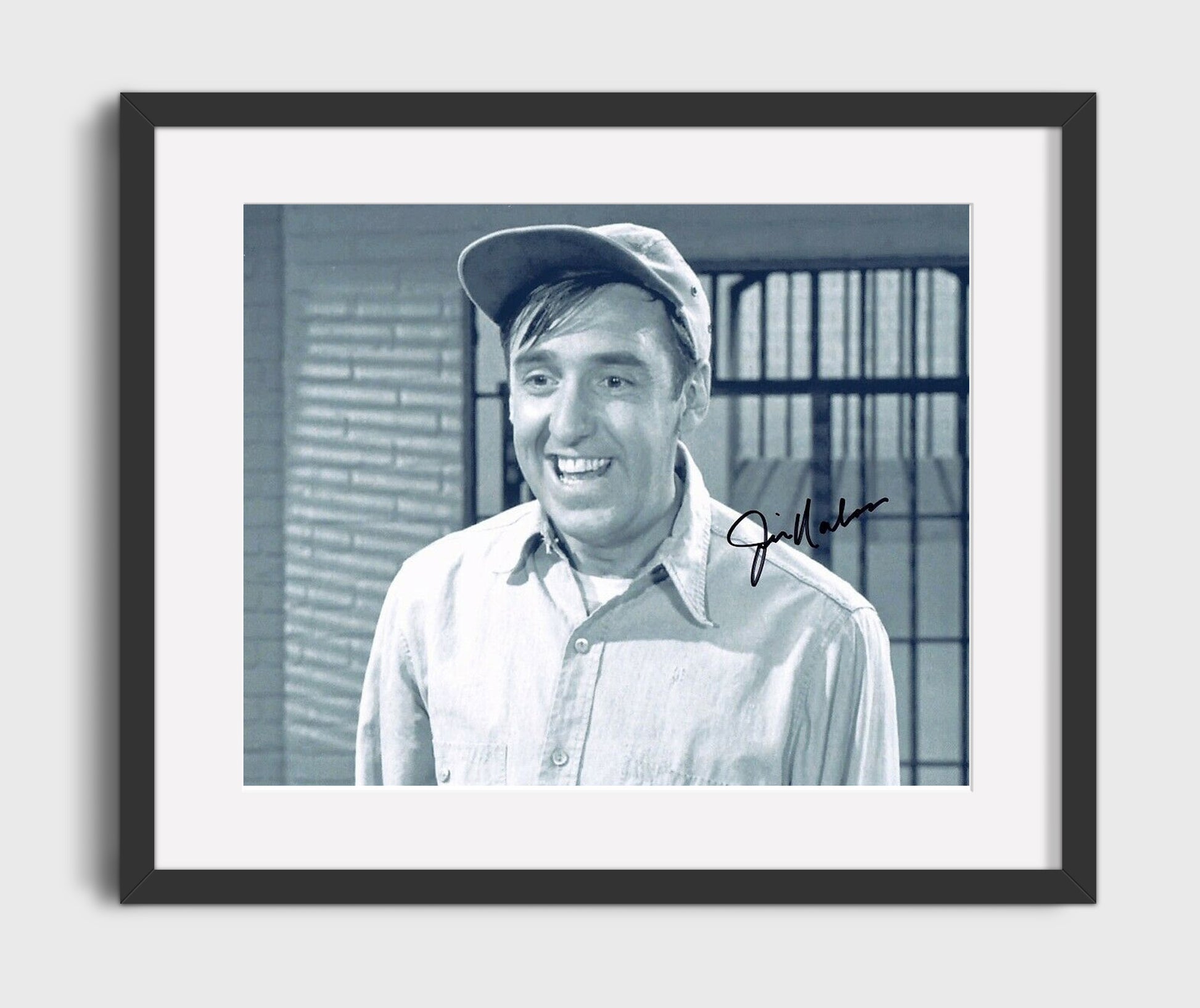 The Andy Griffith Show - Jim Nabors (Gomer Pyle) Smiling Close-Up - Vintage Television Wall Art - 16x20 Gallery Frame wall art print - television decor