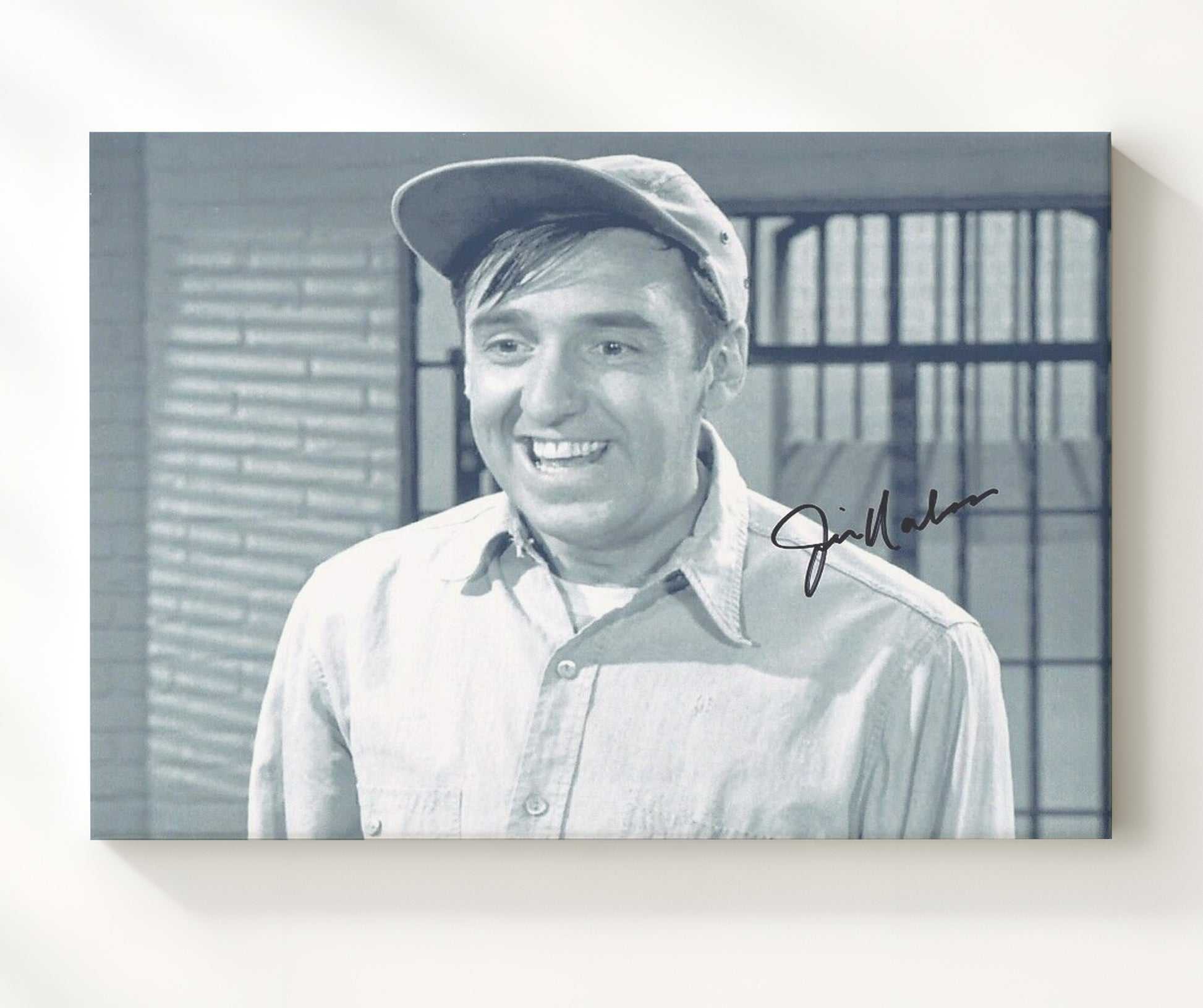 The Andy Griffith Show - Jim Nabors (Gomer Pyle) Smiling Close-Up - Vintage Television Wall Art - 20x24 Canvas wall art print - television decor