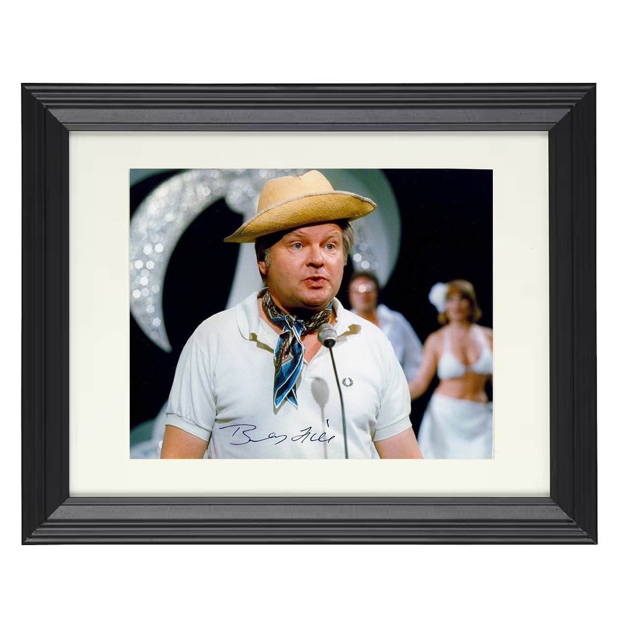 The Benny Hill Show – Host Variety Show Performance Image – 8x10 black beveled framed television wall art