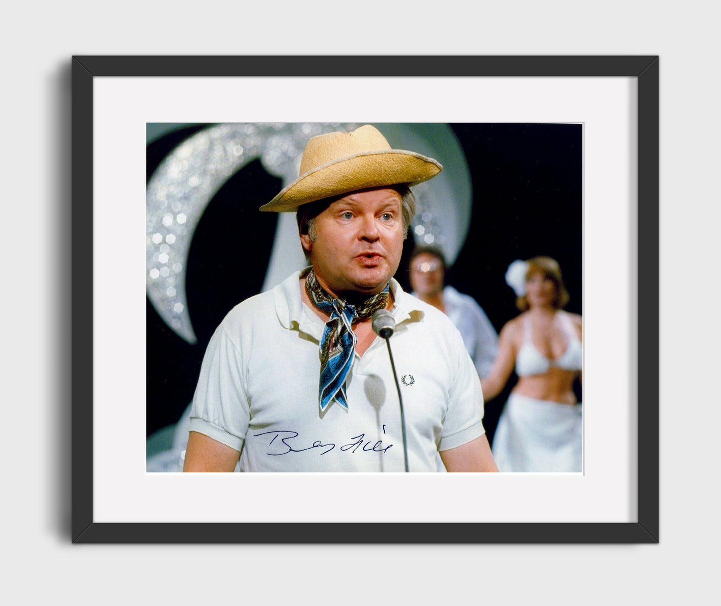 The Benny Hill Show - Benny Hill (Host) Variety Show Performance - Vintage Television Wall Art - 16x20 Gallery Frame wall art print - television decor