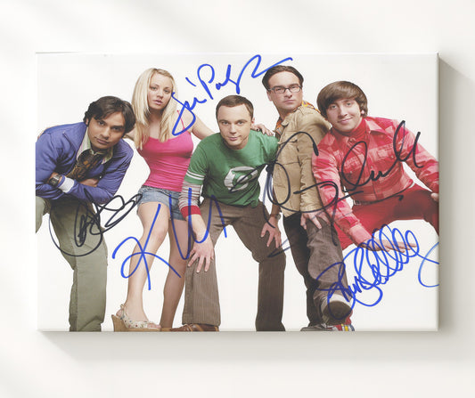 The Big Bang Theory - Jim Parsons (Sheldon Cooper) Ensemble Cast Studio - Canvas television wall art
