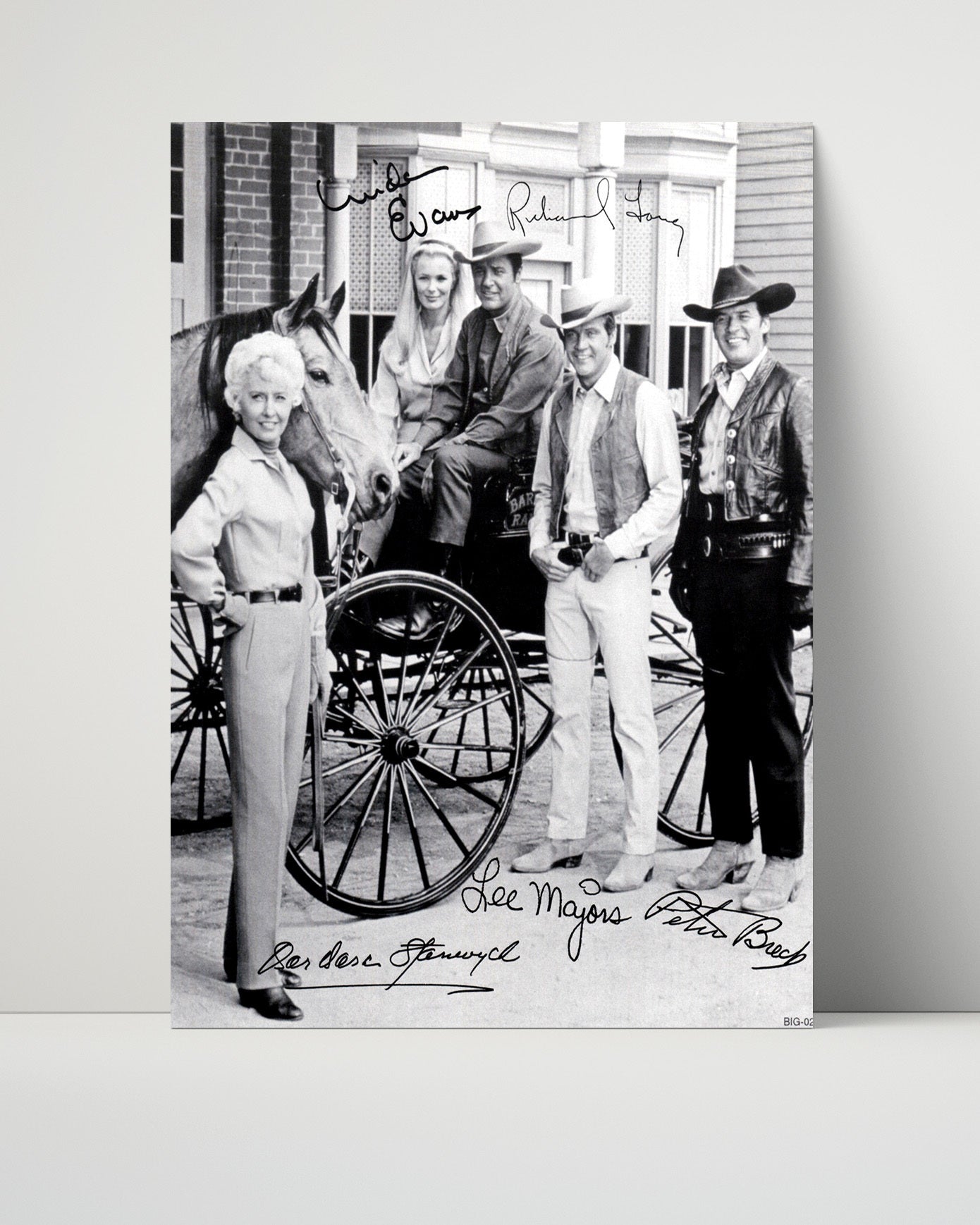 The Big Valley - Barbara Stanwyck Frontier Ranch Family Ensemble - Vintage Television Wall Art - 16x20 Unframed Print wall art print - television decor