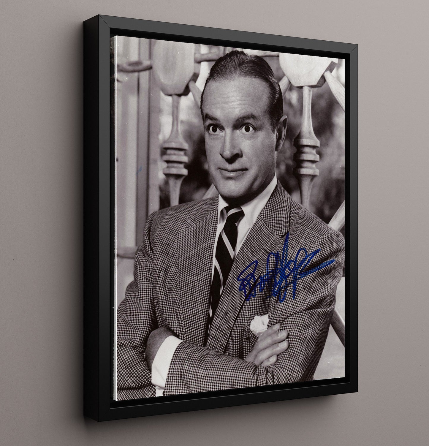 The Bob Hope Specials - Bob Hope Legendary Comedy Entertainer - Vintage Television Wall Art - 16x20 Framed Canvas wall art print - television decor