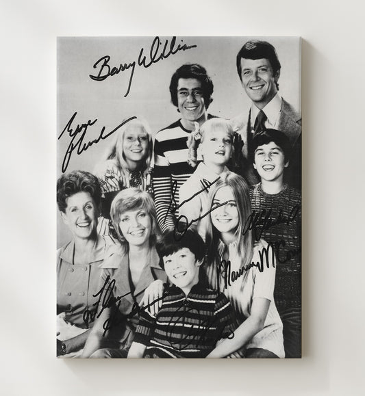 The Brady Bunch - Barry Williams Brady Family TV Classic Ensemble - Canvas television wall art