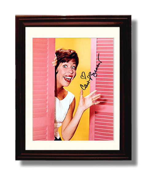 The Carol Burnett Show - Carol Burnett Playful Comedy Legend Window Peek - Vintage Television Wall Art - 8x10 Beveled Frame wall art print - television decor