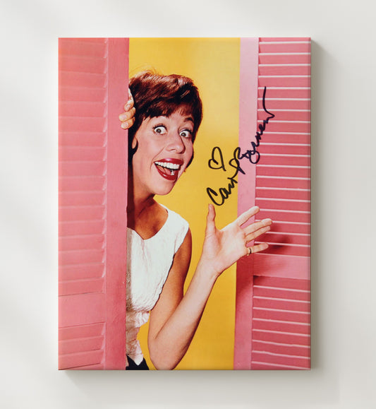 The Carol Burnett Show - Carol Burnett Playful Comedy Legend Window Peek - Canvas television wall art