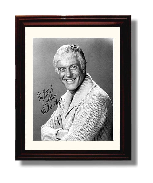 The Dick Van Dyke Show - Dick Van Dyke Classic Headshot - Vintage Television Wall Art - 8x10 Beveled Frame wall art print - television decor