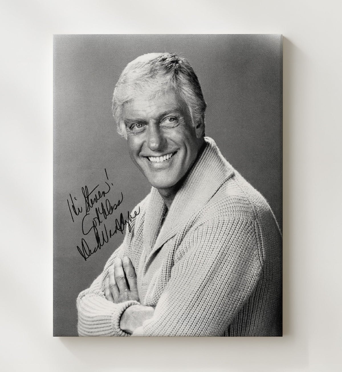 The Dick Van Dyke Show - Dick Van Dyke Classic Headshot - Canvas television wall art