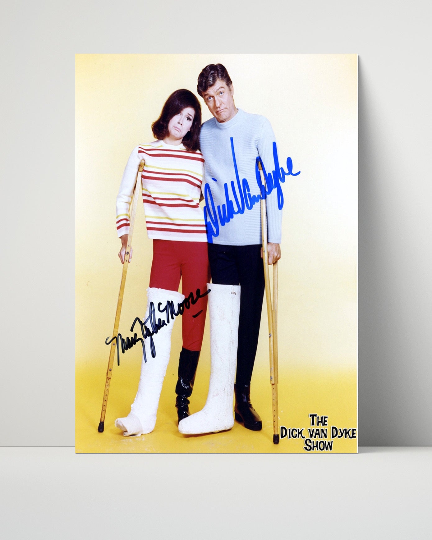 The Dick Van Dyke Show - Dick Van Dyke and Mary Tyler Moore Cast - Vintage Television Wall Art - 16x20 Unframed Print wall art print - television decor