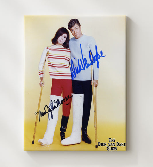 The Dick Van Dyke Show - Dick Van Dyke and Mary Tyler Moore Cast - Canvas television wall art