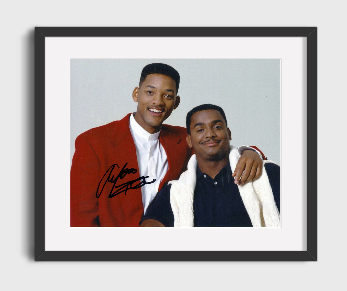 The Fresh Prince of Bel-Air - Will Smith (Will Smith) and Alfonso Ribeiro (Carlton Banks) Studio - Vintage Television Wall Art - 16x20 Gallery Frame wall art print - television decor