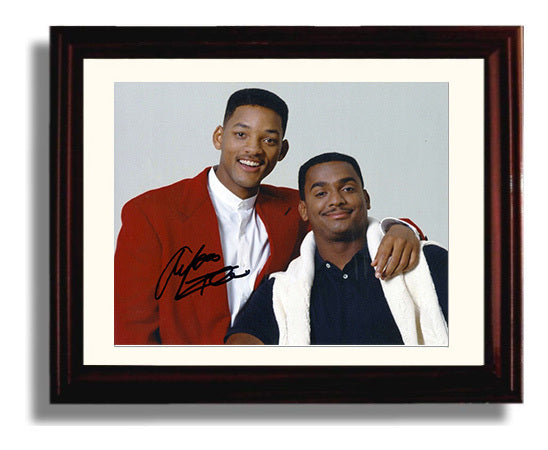 The Fresh Prince of Bel-Air - Will Smith (Will Smith) and Alfonso Ribeiro (Carlton Banks) Studio - Vintage Television Wall Art - 8x10 Beveled Frame wall art print - television decor